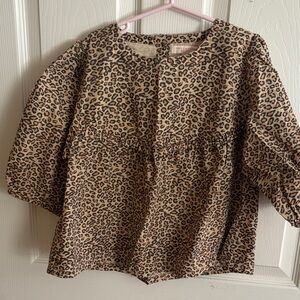 Pink Chicken Leopard Print Kids Matching Set